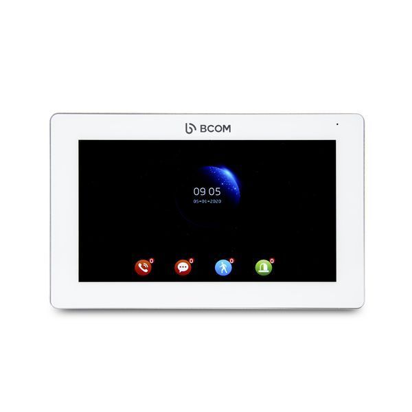 Відеодомофон 7" BCOM BD-770FHD White + Відеопанель Tantos Triniti FHD