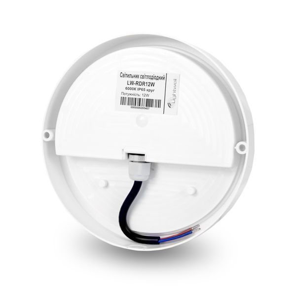 Світильник світлодіодний Lightwell LW-RDR12W 12Вт 6000К IP65 266149 фото