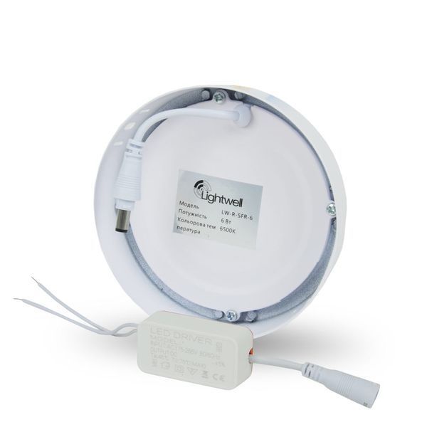 Светильник светодиодный LIGHTWELL LW-R-SFR-6 6 W круглый накладной 295925 фото