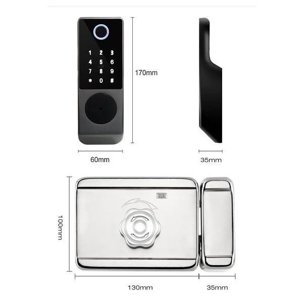 Умный биометрический замок SEVEN LOCK SL-7770BF
