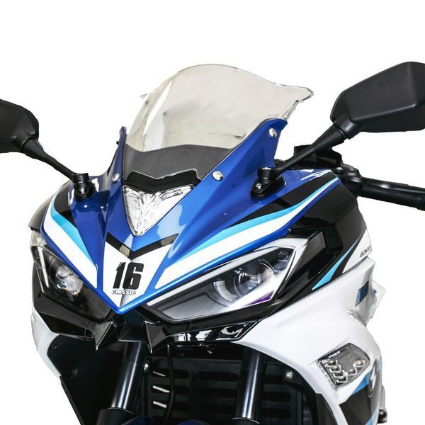 Электроскутер TV6 FST 3000W 72V 60Ah white & blue 302474 фото