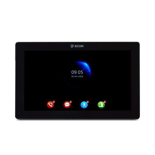 Видеодомофон 10" BCOM BD-1070FHD Black + Видеопанель Tantos Triniti FHD