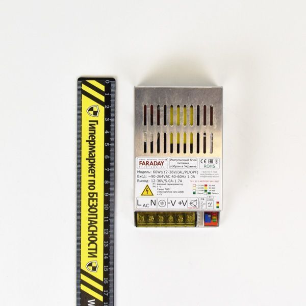 Блок питания Faraday Electronics 60Wt/12-36V/ALU 111146 фото