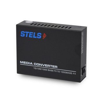 Медиаконвертер STELS 10/100/1000-TX RJ45 + 100/1000-FX SFP-слот