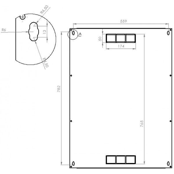Шкаф серверный CMS 18U 600 x 600 x 907 UA-MGSWL186B для сетевого оборудования 201533 фото