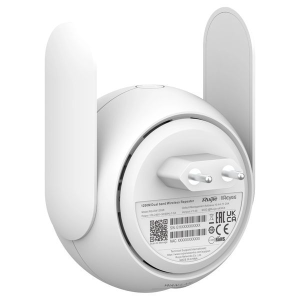 Двухдиапазонный расширитель Ruijie Mesh RG-EW1200R Wi-Fi Extender 259786 фото