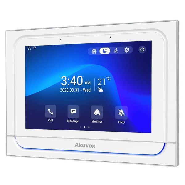 IP-видеодомофон с Wi-Fi 7" Akuvox X933W White