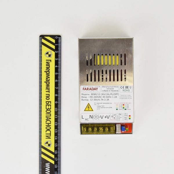 Блок питания Faraday Electronics 80Wt/12-36V/ALU 111244 фото