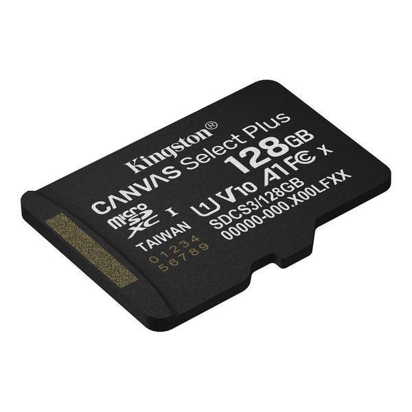 Карта пам'яті microSDXC Kingston 128Gb Canvas Select Plus Gen3 class 10 А1 UHS-I (SDCS3/128GBSP) 306056 фото