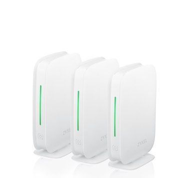 Комплект з трьох Mesh Wi-Fi маршрутизаторів ZYXEL Multy M1 AX1800, WiFi6, 1xWAN GE, 3xLAN GE, Amazon Alexa, 3 шт (WSM20-EU0301F)
