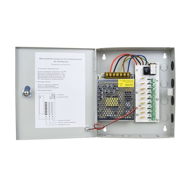 Блок питания Full Energy BG-1210/9 11-14 В / 10 А на 9 каналов нагрузки 101426 фото