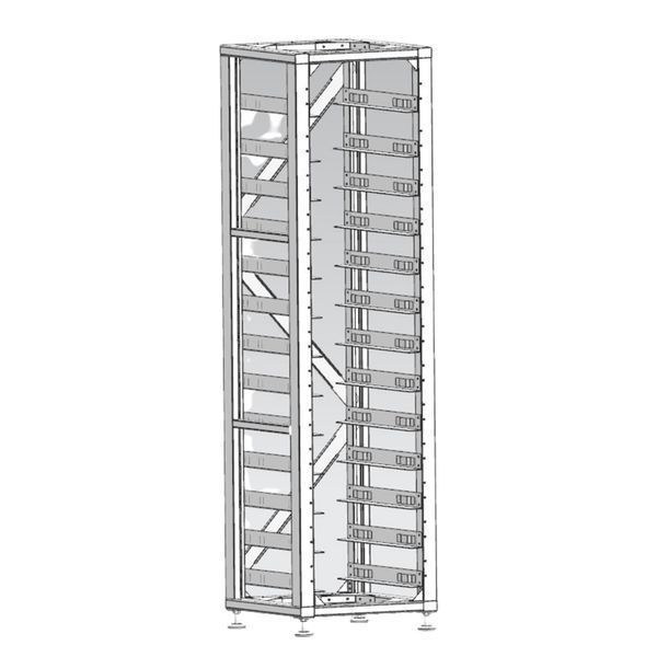Стандартна стійка 19 дюймів LUX-Y-48100HR13G01 для акумуляторів 304102 фото