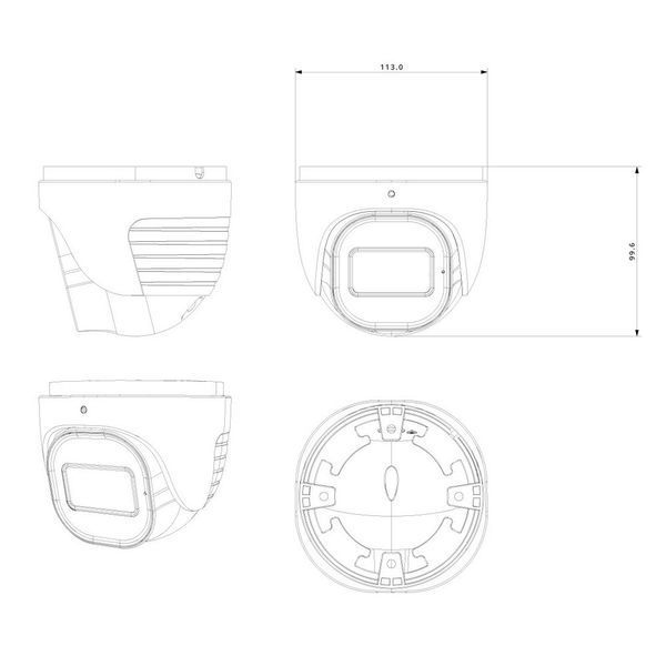 IP-відеокамера 2 Мп Provision-ISR DH-320SRN-MVF (2.8-12 мм) з відеоаналітикою для системи відеонагляду 303523 фото