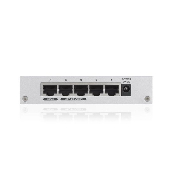 Коммутатор на 5 портов ZyXEL GS-105B v3 (GS-105BV3-EU0101F) в металлическом корпусе 188939 фото