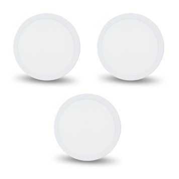 Комплект із 3-х світильників світлодіодних LIGHTWELL LW-R-SFR-18 18 W коло, накладний