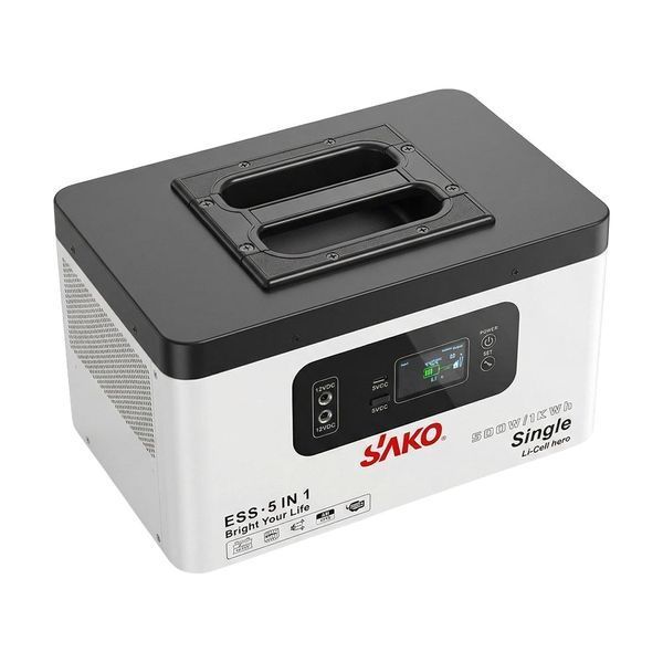 Портативна зарядна станція Sako Alpha-ESS-500W/1KWh потужність 500 Вт, енергоємність 1004.8 Вт&middot;год, LifePO4