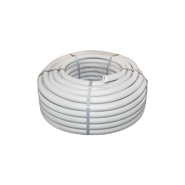 Комплект: гофротруба Light ДКС ПВХ D 25 (50 м) сіра + кліпси для гофри 25 мм (50 шт/уп) сіра 1154261 фото