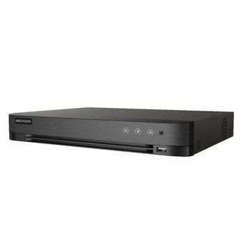 HD-TVI відеореєстратор 8-канальний 5 Мп Hikvision iDS-7208HUHI-M1/XT з підтримкою детекції облич для системи відеоспостереження
