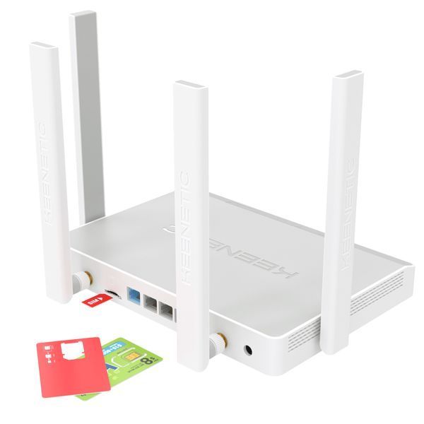 Маршрутизатор Keenetic Hero 4G KN-2310-01EN AX1800 4xRJ-45, 1xCombo RJ-45/SFP, 1 x USB 2.0, 1 x USB 3.0 с Wi-Fi Mesh системой 254367 фото