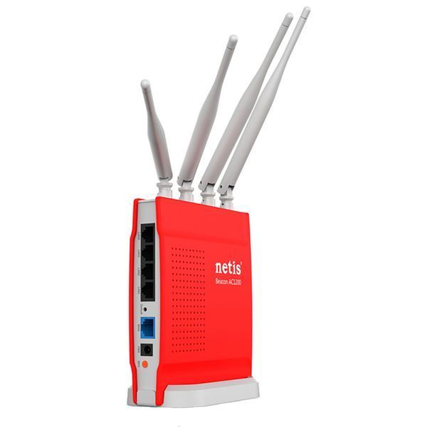 Точка доступу з мережевим адаптером NETIS WRL ROUTER 1200MBPS 1000M/4P DUAL BAND WF2681 114495 фото