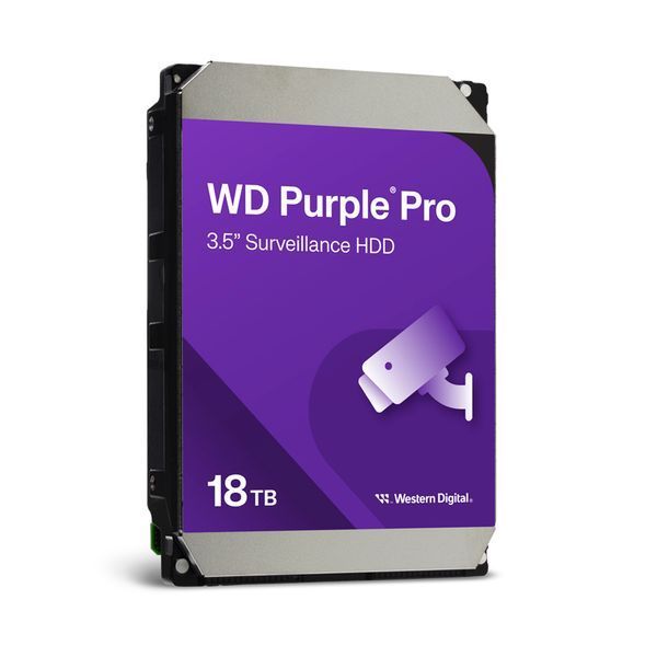 Жесткий диск 18TB Western Digital WD Purple Pro WD181PURP для видеонаблюдения с AI 206128 фото