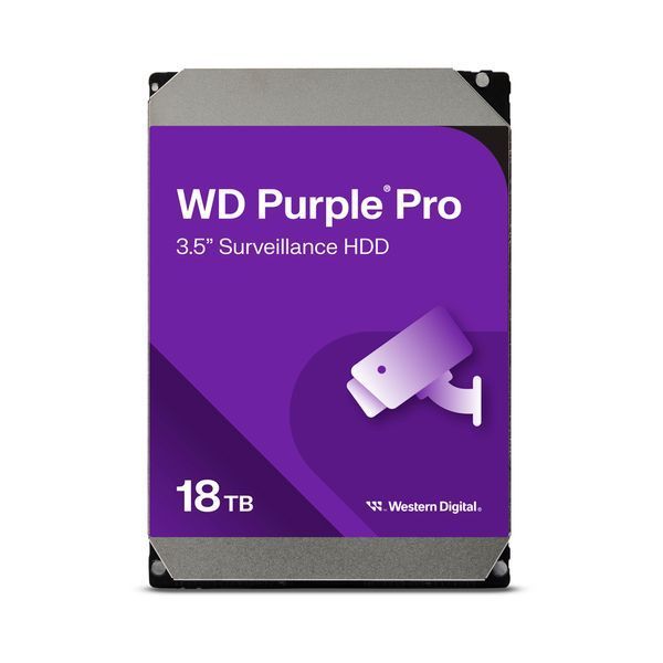 Жесткий диск 18TB Western Digital WD Purple Pro WD181PURP для видеонаблюдения с AI 206128 фото