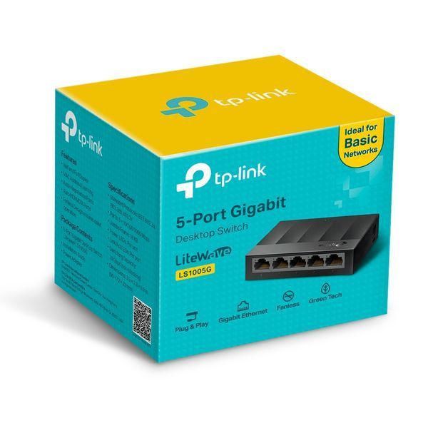 Коммутатор TP-Link LiteWave LS1005G 5-портовый неуправляемый 144818 фото