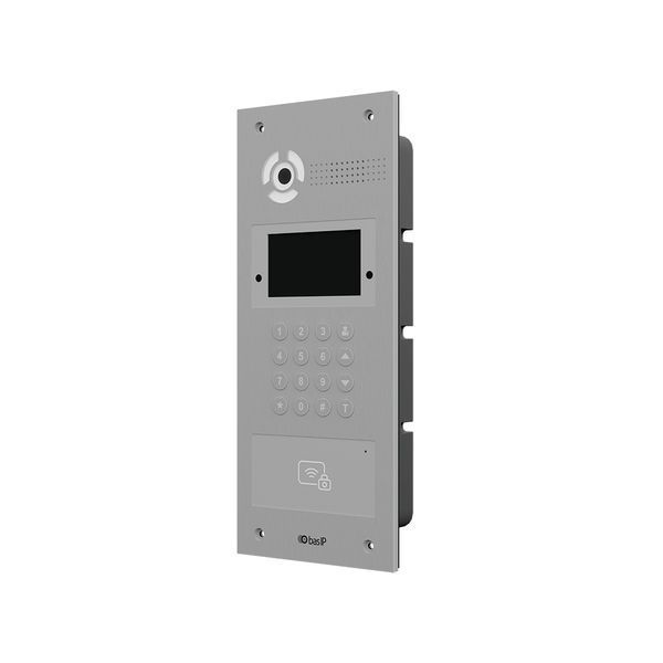 Багатоабонентська IP панель виклику Bas-IP AA-07BD silver зі зчитувачем UKEY для IP-домофонів 266234 фото