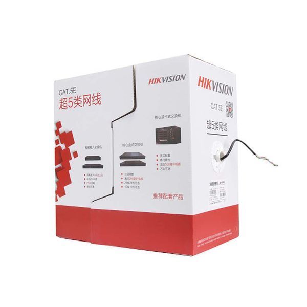 Кабель вита пара UTP CAT 5E Hikvision DS-1LN5EO-UU/E (бухта 305м)