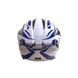 Мотошлем интеграл Beon B-503 SINGLE VISOR ANGLE TEAR SHINY WHITE/BLUE (глянец белый/синий), размер L 298711 фото 2
