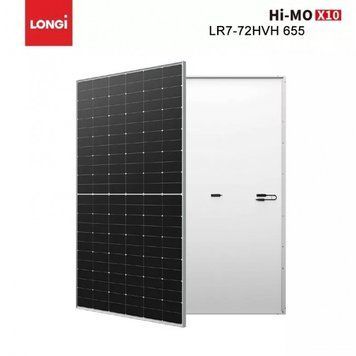 Сонячна панель Longi Solar LR7-72HVH-655M Hi-MO X10 Explorer