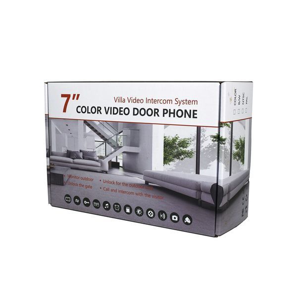 Комплект відеодомофону JT203HD Kit: Wi-Fi відеодомофон 7", відеопанель, картка пам'яті 32 ГБ у комплекті, з підтримкою Tuya Smart