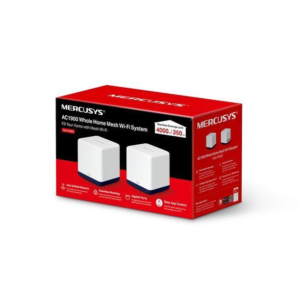 Домашня Mesh Wi-Fi система Halo H50G(2-pack) AC1900 3xGE LAN/WAN (HALO-H50G-2-PACK) 202966 фото