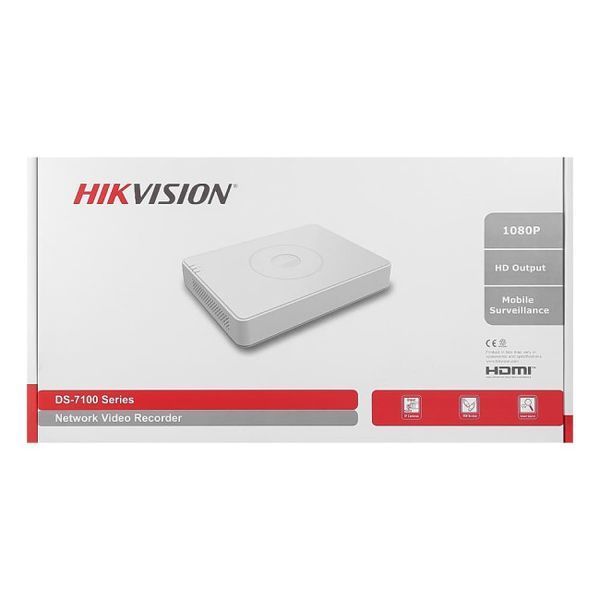 IP-видеорегистратор 8-канальный Hikvision DS-7108NI-Q1/8P(D) с 8 портами PoE для систем видеонаблюдения