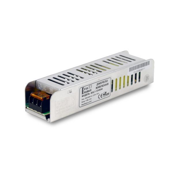Комплект: Cвітильник LED лінійний 450мм 10Вт 6500K Faraday Electronics + Блок живлення Full Energy BGL1-12V60W 12В / 5А / 60Вт + Регулятор яскравості OKY3220 димер для світлодіодних стрічок 12В/24В DC 30А 360Вт 2487683 фото