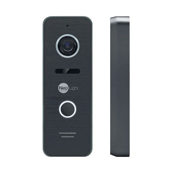 Комплект відеодомофона Neolight NeoKIT HD Pro WF B/Black: відеодомофон 7" з Wi-Fi з детектором руху і 2 Мп відеопанель