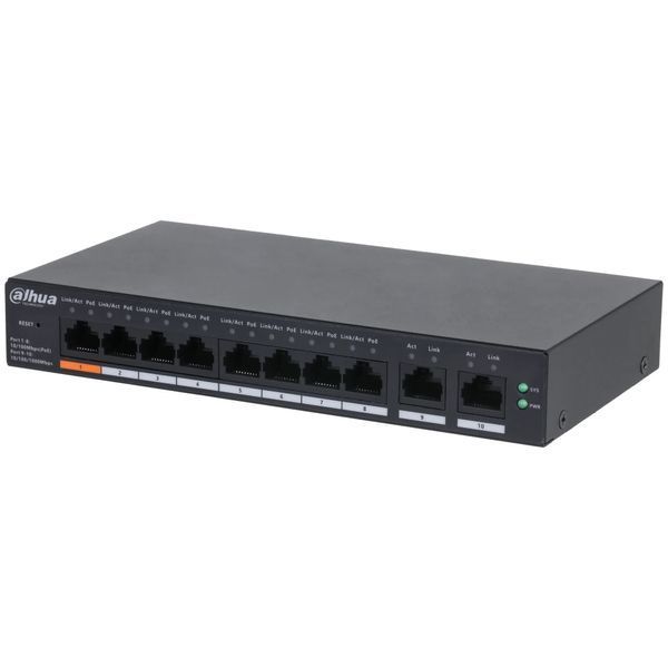 Керований PoE-комутатор Dahua DH-CS4010-8ET-60 з 8 портами PoE 302979 фото