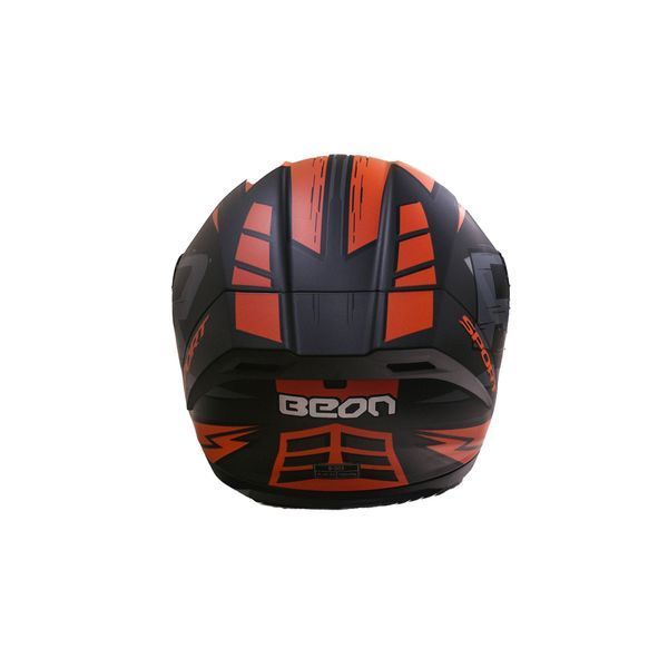 Мотошлем интеграл Beon R MATT TITAN/ORANGE (матовый титан/оранжевый) размер ХL 298715 фото