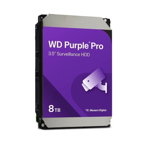 Жесткий диск 8TB Western Digital WD Purple Pro WD8002PURP для видеонаблюдения с AI 296369 фото
