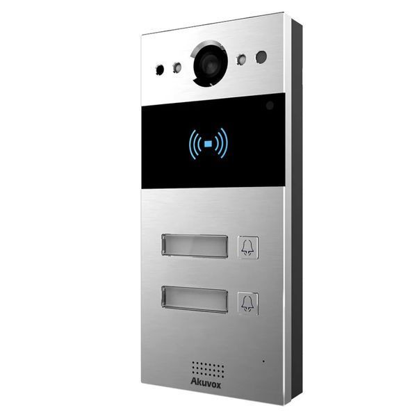 IP-вызывная панель 2 Мп Akuvox R20B X2 OW на 2 абонента 216822 фото
