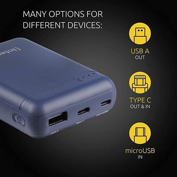 Повербанк Intenso Powerbank XS 10000 (dark blue) емкостью 10000 мА&middot;ч 233779 фото
