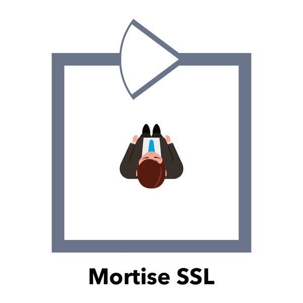 Ригельний замок ATIS Lock Mortise SS-L врізний для системи контролю доступу 118648 фото