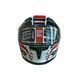 Мотошлем интеграл Beon B-503 SINGLE VISOR ANGLE TEAR SHINY WHITE/RED (глянец белый/красный), размер XL 298712 фото 2