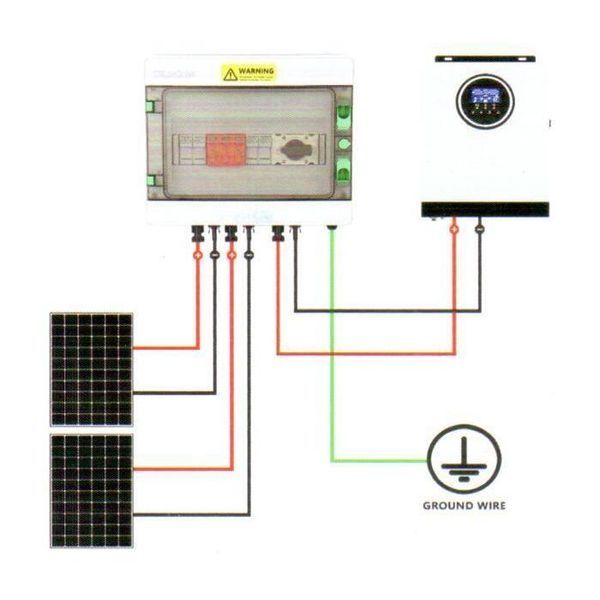 Сонячна PV розподільна коробка LQX1/1DC500VB1-1532-PG, DC 500В 1 вхід 1 вихід, з блискавкозахистом 304194 фото