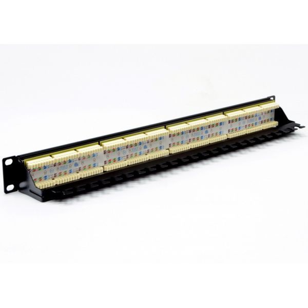Патч-панель CMS 19" 24xRJ-45 UTP, кат. 6 з організатором кабелю 112456 фото