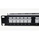 Патч-панель CMS 19" 24xRJ-45 UTP, кат. 6a з організатором кабелю і пластиковими шторками 201735 фото 4