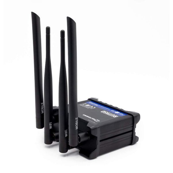 Беспроводной маршрутизатор Teltonika RUT950 N300, 1xFE WAN, 3xFE LAN, 2xSIM, 4G/LTE.Cat4 (RUT950U022C0)
