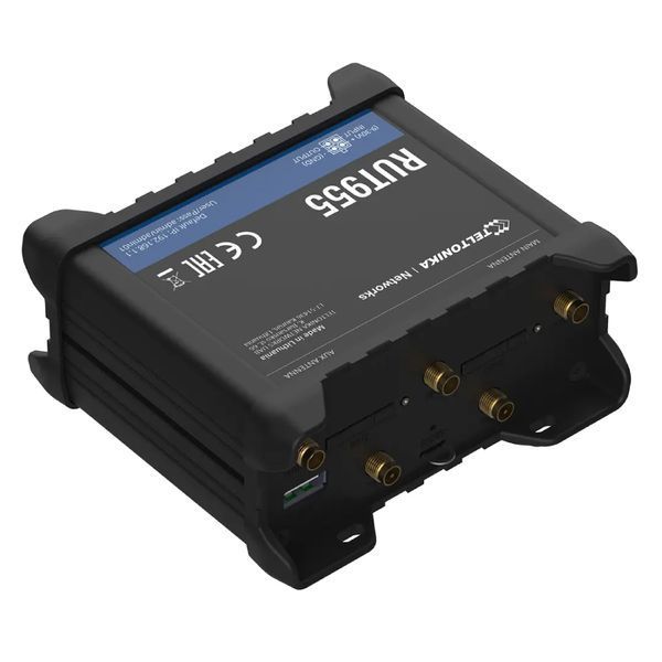 Бездротовий маршрутизатор Teltonika RUT955 N300, 1xFE WAN, 3xFE LAN, 2xSIM, 4G/LTE.Cat4 (RUT955T033B0) 235671 фото