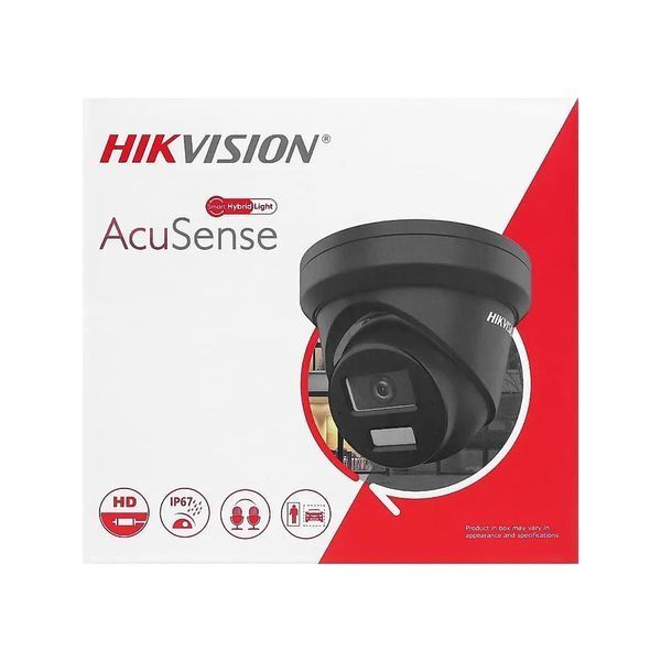 IP-видеокамера 4 Мп Hikvision DS-2CD2343G2-LI2U Black (2.8мм) AcuSense с видеоаналитикой и встроенным микрофоном для системы видеонаблюдения