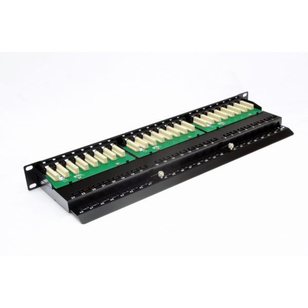 Патч-панель CMS 19" 48xRJ-45 UTP, кат. 6, 1U з організатором кабелю 201737 фото